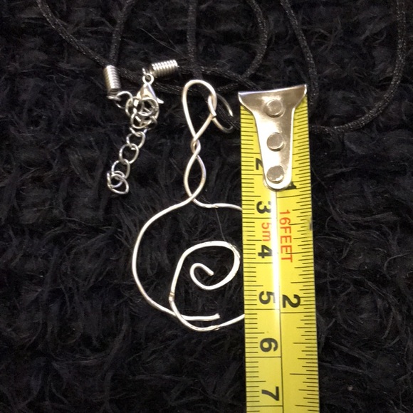 Silver Tone Wire Charm Necklace - Picture 11 of 14